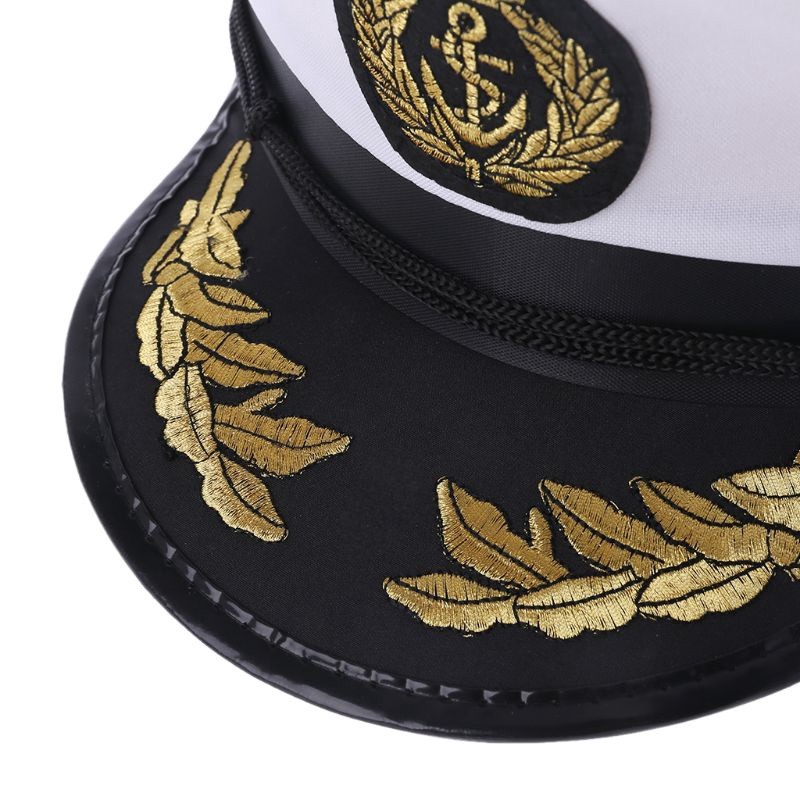 Durable Essential Boat Captain Navy Cap Costume Party Cosplay Dress Sailor Hat Have Versatile - Image 3