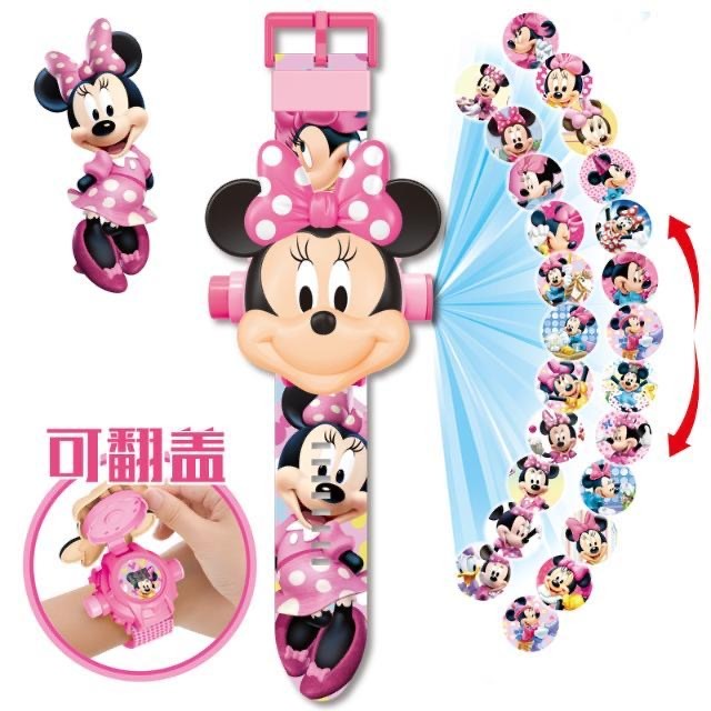 Digital Luxury Children Projection Watch Cartoon Projector Ultraman Batman Hello Kitty Spiderman Watches 24 Images Ki... - Image 2