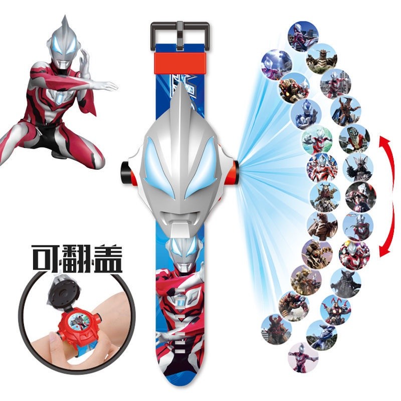 Digital Luxury Children Projection Watch Cartoon Projector Ultraman Batman Hello Kitty Spiderman Watches 24 Images Ki... - Image 5