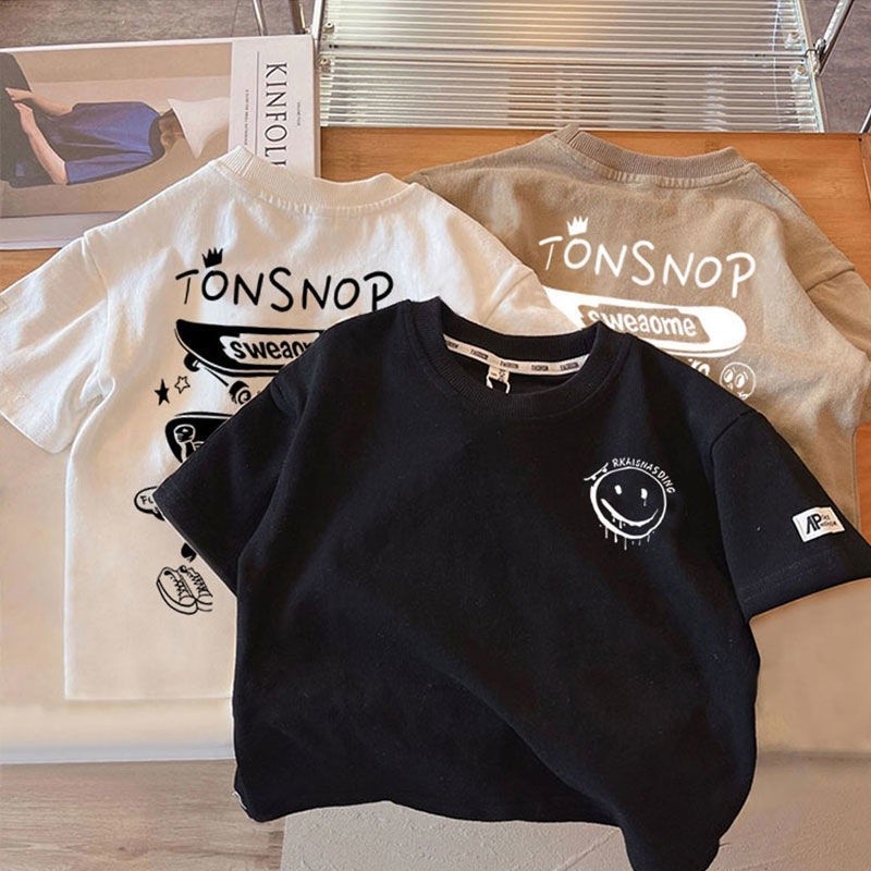 Have Versatile 【Boys Tshirt】(1-14Y) Short Sleeves 100% Cotton Boy Baby Wear Clothes Print Kid T Shirt Fashion Top... - Image 5