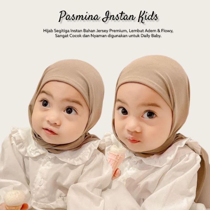 Purpose Premium Pashtan Anak Camila / Instant Pashmina Children jersey Aged 1-7 Years Multi - Image 2