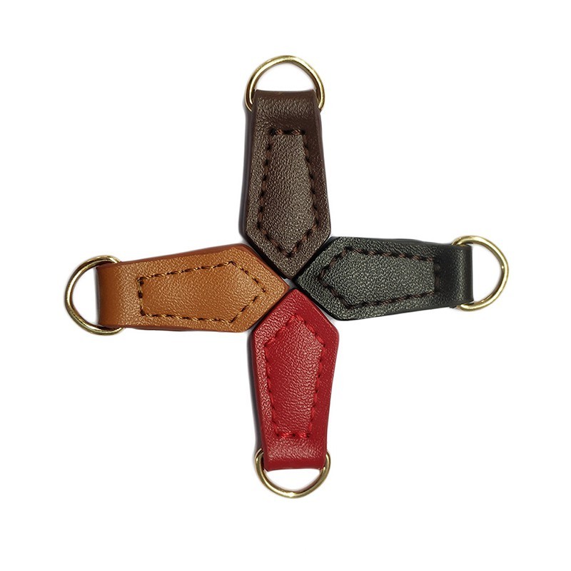 HEHESHOP Diamond-shaped Zipper Pull Bag Accessories Zipper Head Clothing Accessories Leather Zipper Pull