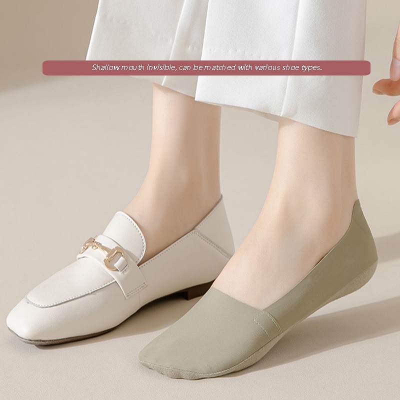 Premium Reliable NEW Breathable Ice Silk Socks invisible Cotton Women Non-slip Seamless Boat 防滑纯棉夏季冰丝... - Image 2