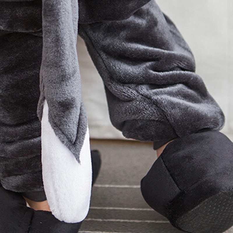 Quality Versatile Timber Wolf Onesie Adult Women Warm Animal Cosplay Costume pajama Kigurumi - Image 4