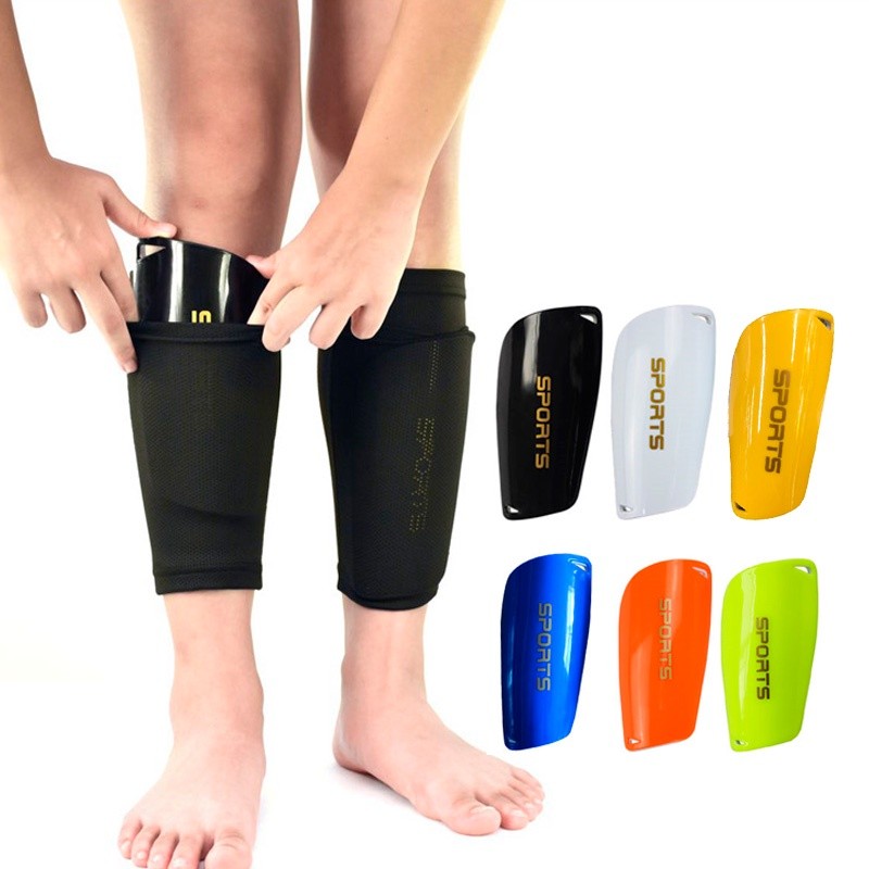 Essential Reliable 1 Pair Soccer Shin Guards Pads Adult / Kids Football Leg Sleeves Guard Knee Support Sock Purpose D... - Image 4