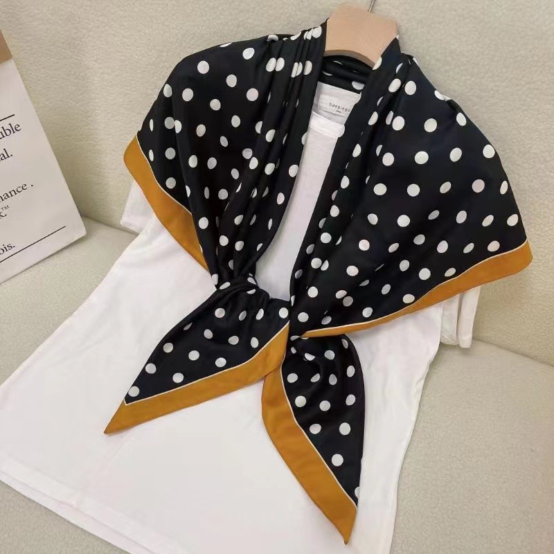 Essential Quality YUNBOBO Fashion Scarf 110x110cm twill Square Printed women Lady Shawl Reliable - Image 2