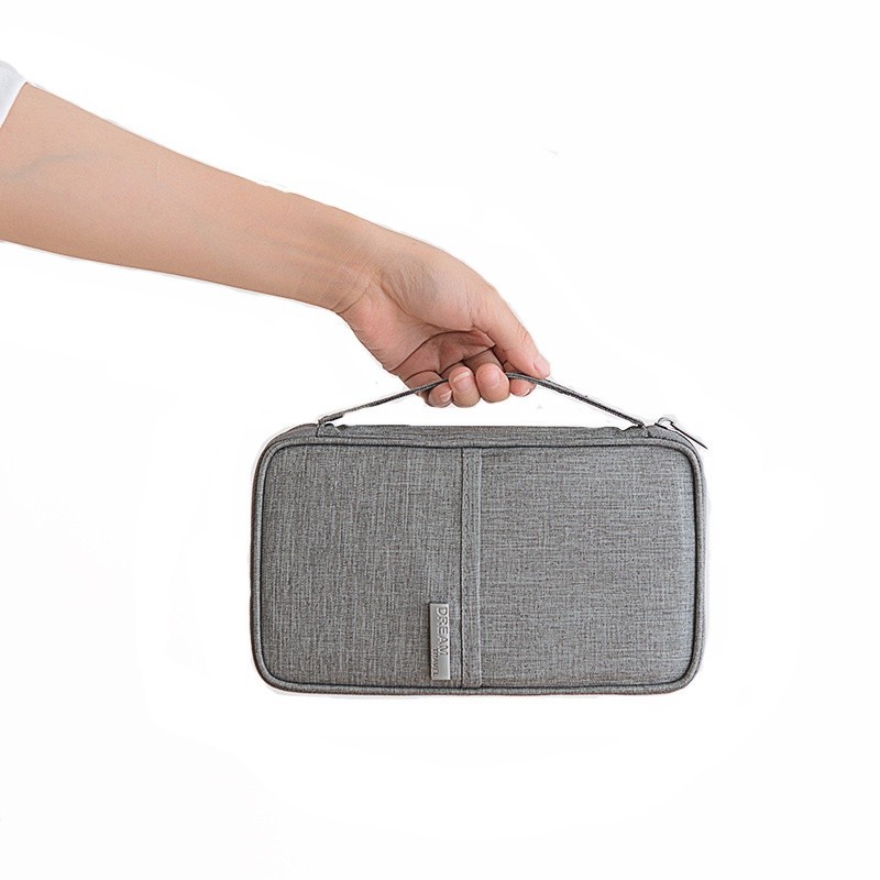 Portable Outdoor passport bag 2023 new high-grade Oxford fabric sense cationic waterproof certificate card cross-bord... - Image 2