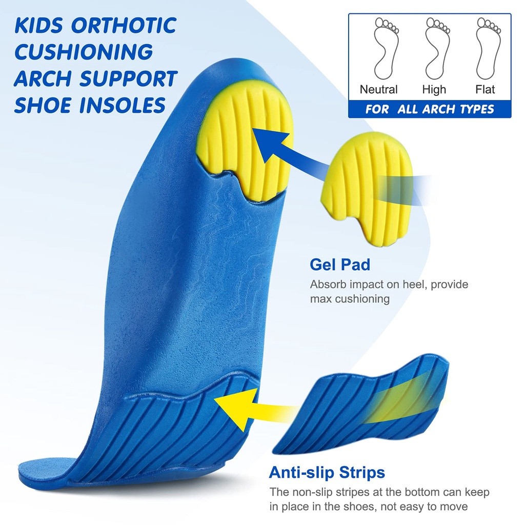Comfort Walking Kids Children Flat Feet Arch Support Insoles Orthotic Orthopedic Shoe Inserts O/X Leg Valgus Pad - Image 4