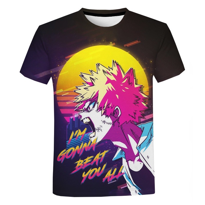Have Purpose Men's Anime T-shirt My Hero Academy Short sleeved Cartoon Deku Men's/Women's Printed Funny Boku No - Image 5