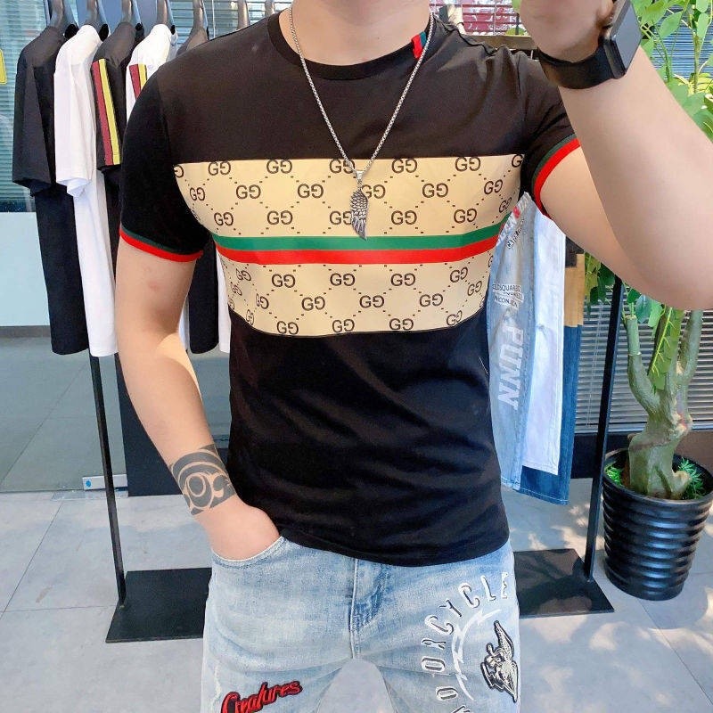 Durable Premium baju tshirt lelaki lengan panjang Ais Sutera Pendek Sleeve T-Shirt Laki-laki 2021 Summer New Station ... - Image 4