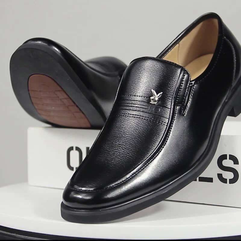 Quality Purpose kasut kulit lelaki kerja Soft Spring Dress Liar Middle-Aged Bottom Versatile Reliable - Image 5