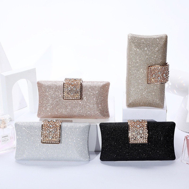 Banquet Bag Ladies Classy Cheongsam Clutch Rhinestone Wallet Dress Dinner