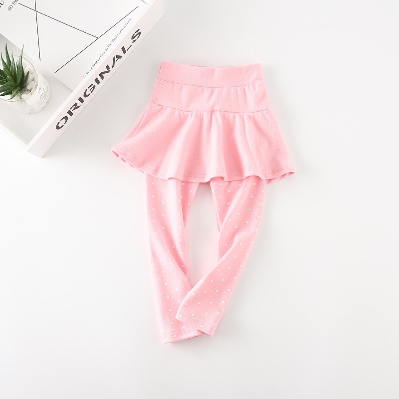Have Multi perfect Kid Girl Cute Legging Polka Dots Skirt Pants Stretch Trousers Purpose - Image 5