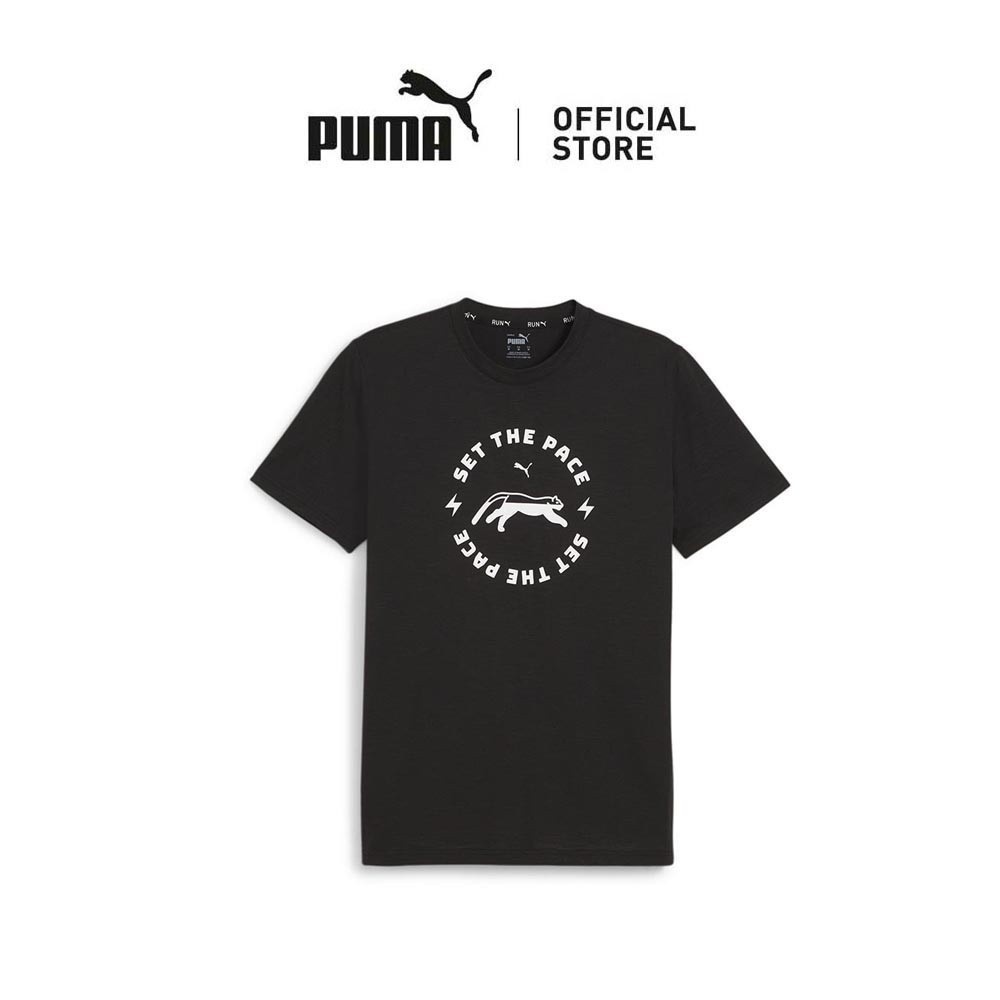 PUMA Men's RUN SLOGAN Training Tee Q1