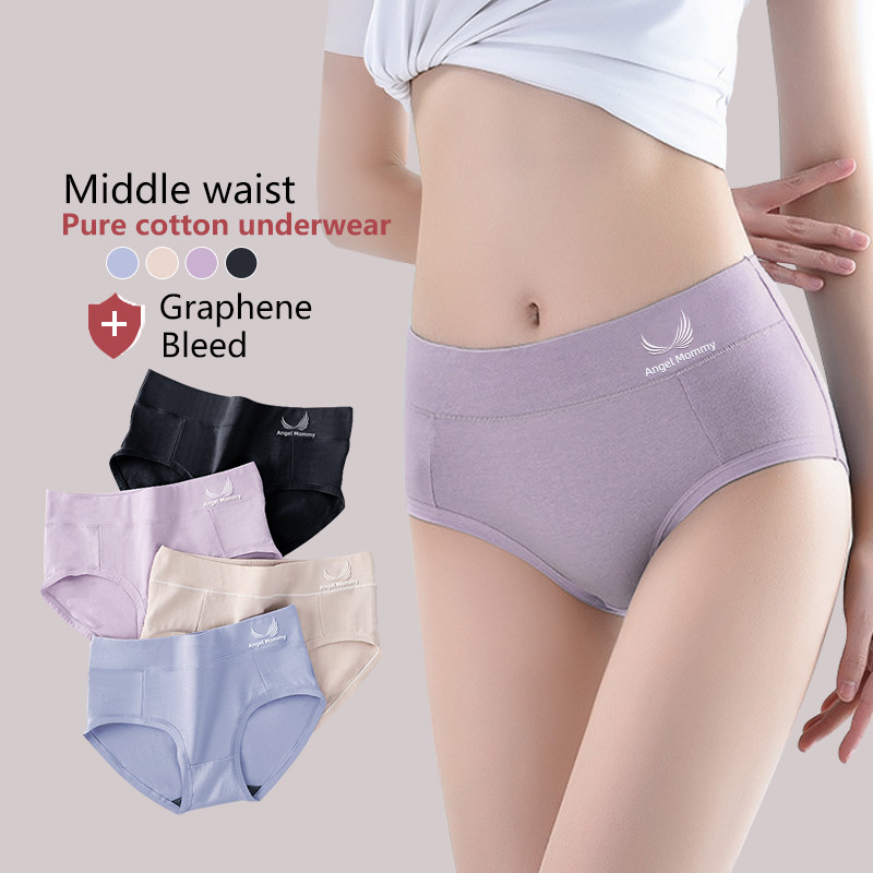 High/Middle Cotton Waist Spender Wanita Seamless Seluar Dalam Perempuan Plus Size Woman Panties 159