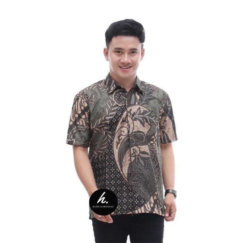 Durable Quality Batik Pria Lengan Pendek Baju Terbaru New Motif Pekalongan Seragam Exclusive Multi Purpose - Image 5