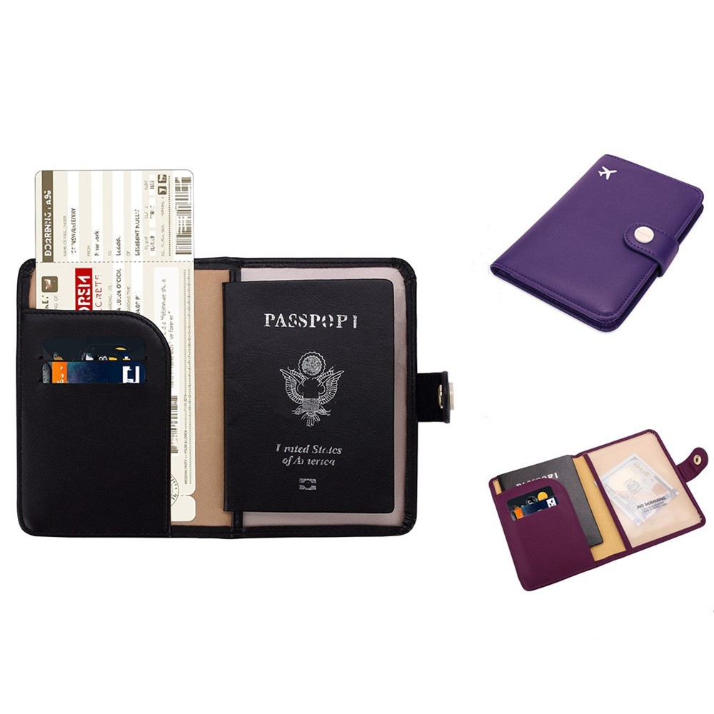 Blocking travel passport case, ultra-thin ID card case, travel bag, passport protection case, international student coup