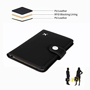 Daily Casual Blocking travel passport case ultra-thin ID card bag protection international student coup Style Portable - Image 2