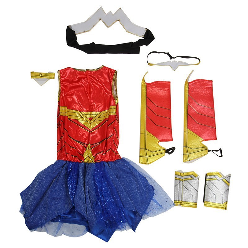 Essential Must Child Dawn Of Justice Wonder Woman Cosplay Costume Girls Supergirl Halloween Kids Multi - Image 2