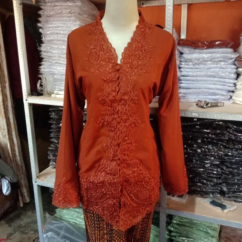 Matching Embroidered Velvet Velvet KEBAYA