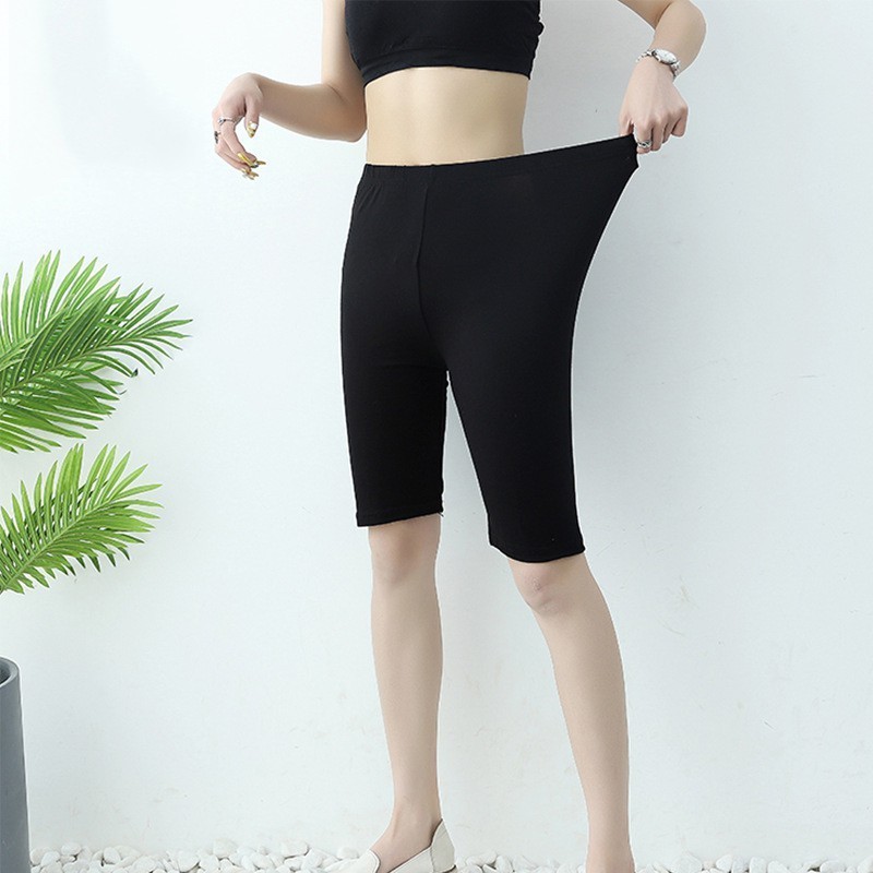 Essential Have Yingbao M-6XL Ready Stock Short Women Leggings Yoga Sport Soft Slim Stretch Ladies Summer Pants Home W... - Image 5