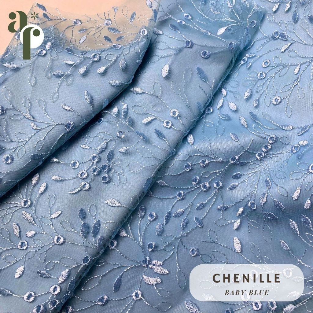 Multi Have 1⁄2 meter Premium Brocade Fabric/French Tile Material Kebaya Chenille Motif Durable - Image 4