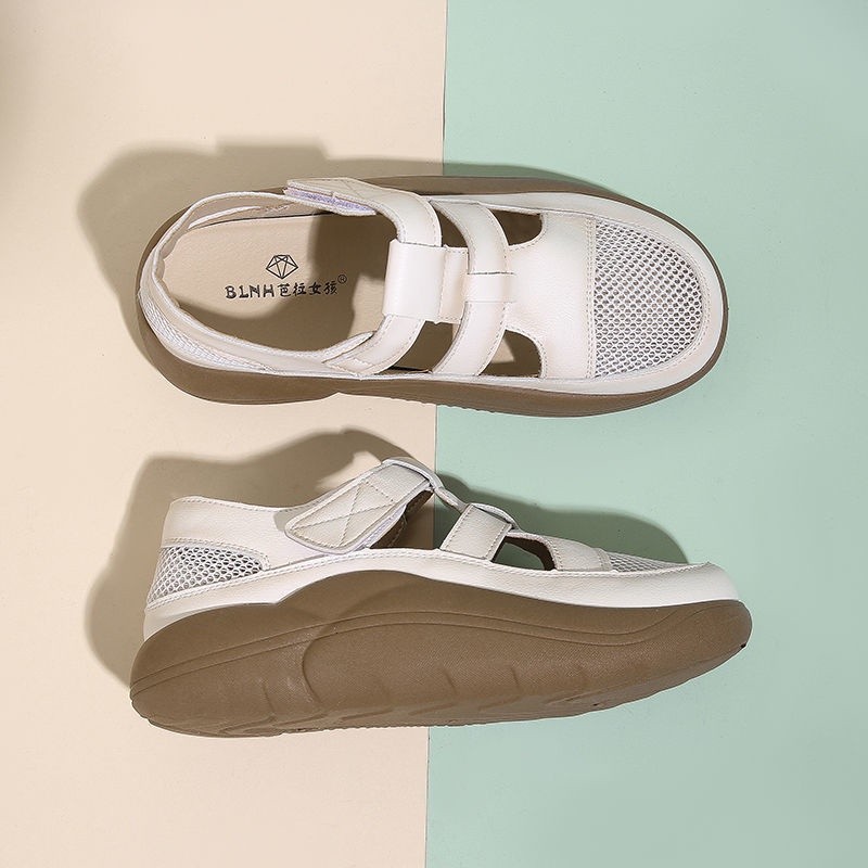 Have Multi Net red Baotou hollow out fashion sandals women 2022 thick bottom leisure sports Roman Ainna Durable Reliable