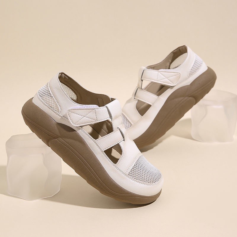 Have Multi Net red Baotou hollow out fashion sandals women 2022 thick bottom leisure sports Roman Ainna Durable Reliable - Image 3