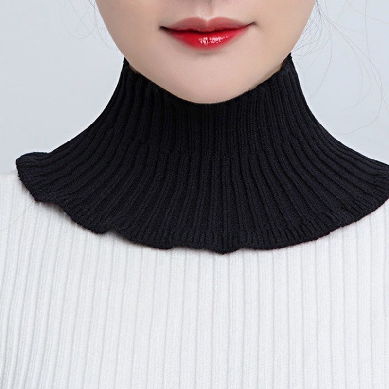 Versatile Essential HAN Women Faux Turtleneck Dickey Collar Half Top Mock Sweater Blouse Neck Cover Multi - Image 5