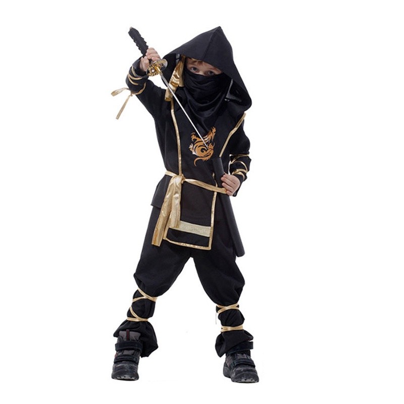 Have Durable Kids Dragon Ninja Costumes Purim Party Boys Girls Warrior Stealth Samurai Cosplay Assassin Fancy Birthda... - Image 2