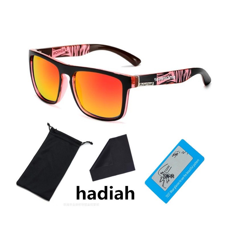 New Style Polarized Sunglasses Men's Sunscreen Fashion Color Printing Square Outdoor Cycling Driving Sports