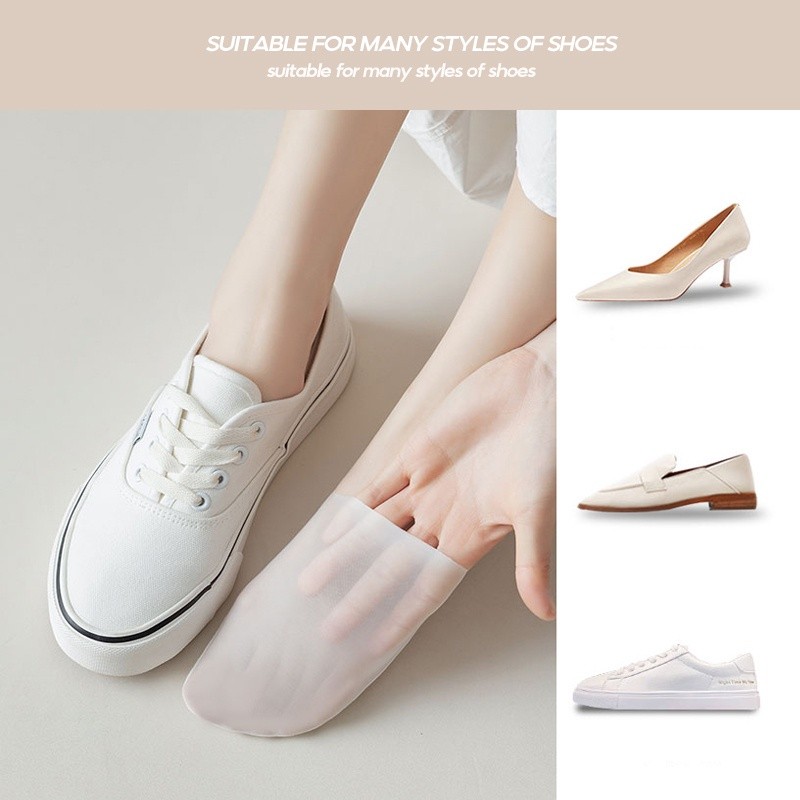 Reliable Quality Invisible Ice Silk Socks Women Non-slip Seamless Boat /Lady Low-Cut Plain Breathable Skin Sarung K Must - Image 5
