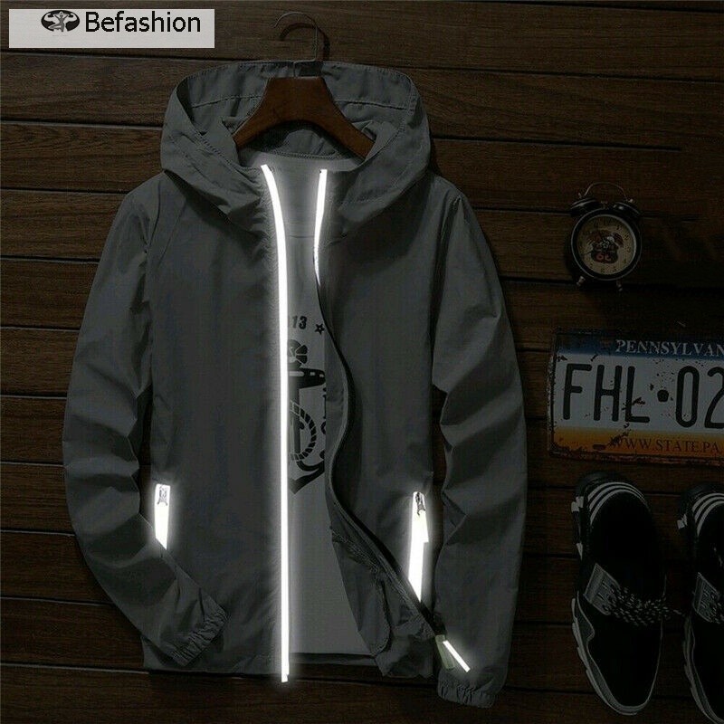Have Versatile Oversize Men Waterproof Wind Breaker Quick Drying Sport Outwear Zipper Hoodie Jacket Must Multi - Image 5