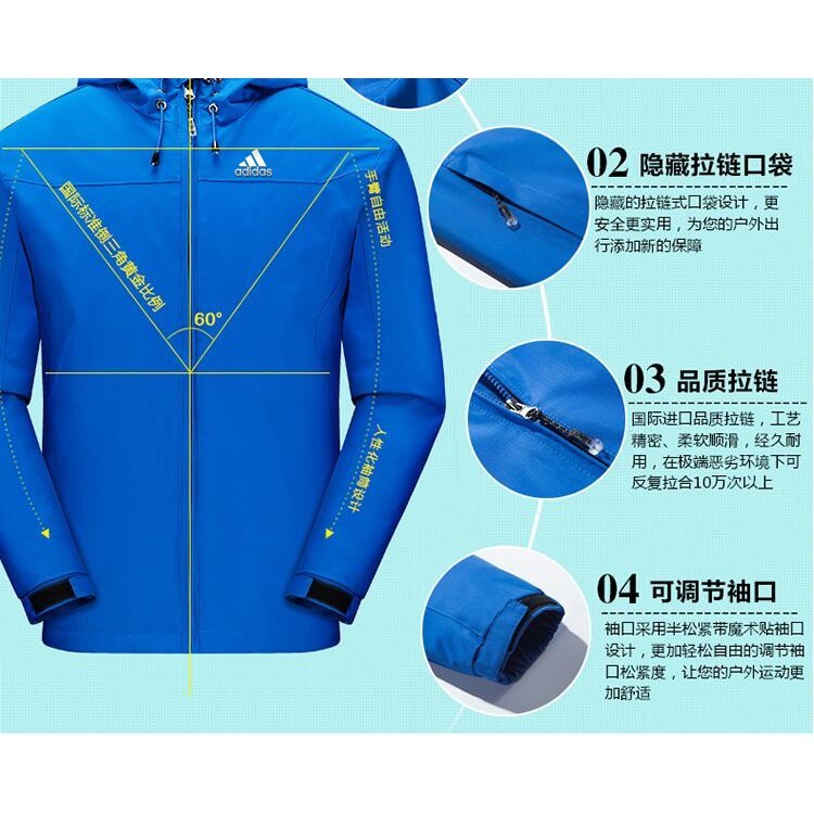 Essential Multi Ready StockUnisex Jacket Waterproof Outdoor Men Jaket Motor Breathable Windbreaker Lelaki Windbreak - Image 2