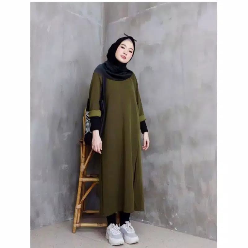 Tunik LONDRA / BABYTERRY Material / MUSLIM FASHION Women / FIT TO XL (LD110CM, PJ 105CM)