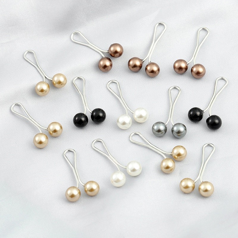Durable Must 12pcs/set Lady Muslim Scarf Hijab Clips Brooch Pearl Pins Fixed Headscarf Brooches Charm Jewelry Gift Gi... - Image 4