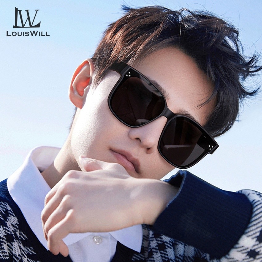 Durable Versatile LouisWill Sunglasses Men Women Folding Unisex Fashion UV400 Large Frame Glas Multi - Image 2