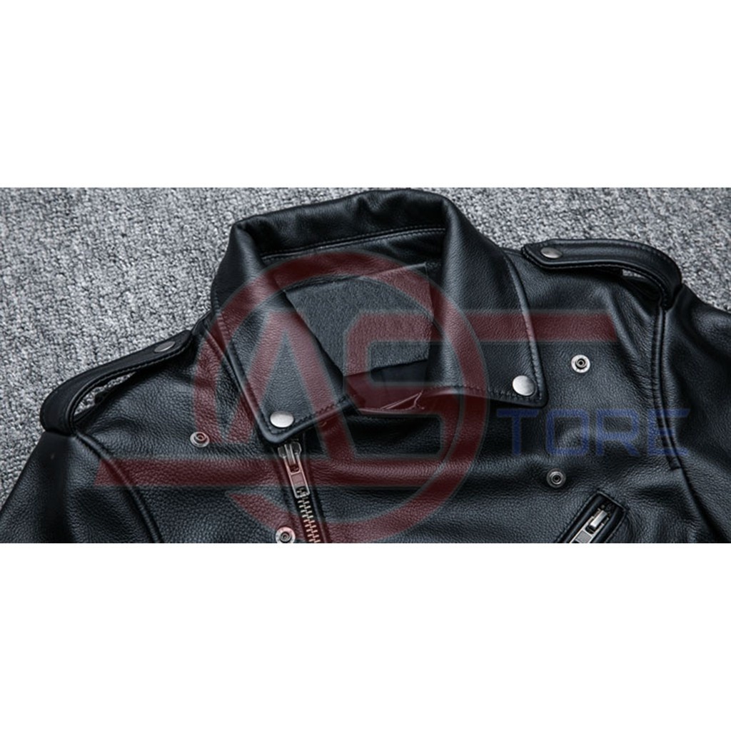 Versatile Essential PRIA Men's Leather Jacket Ramones Goatss Bigsize/Size S M L XL 2XL X3L X4L X5L Purpose - Image 2