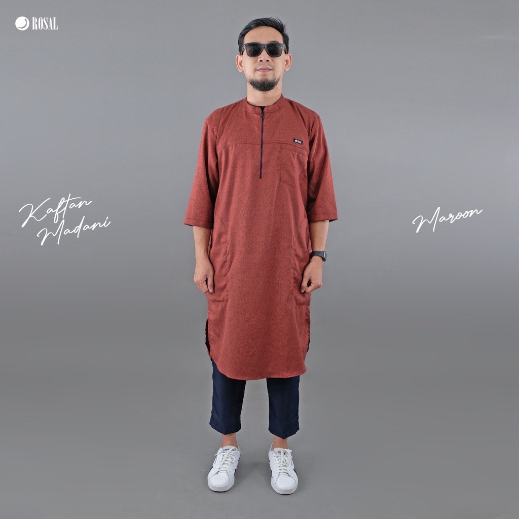 Premium Reliable PRIA Rosal Kaftan Madani Men's Long Pakistani Kurta Muslim Dress Purpose Quality - Image 3