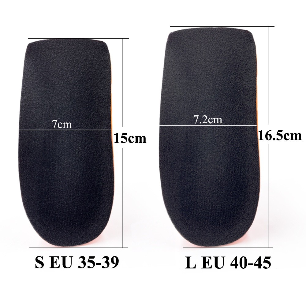 Premium Essential Orthopedic Half Insoles Plantar Fasciitis Pain Relief Heel Pad Sports Running Soft Elastic Shock Ab... - Image 2