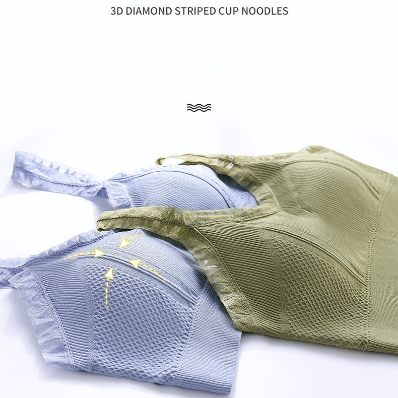 Have Purpose Lace bra plus size women suspenders chest pads beautiful back big U anti-lighting breasts collection tan... - Image 5