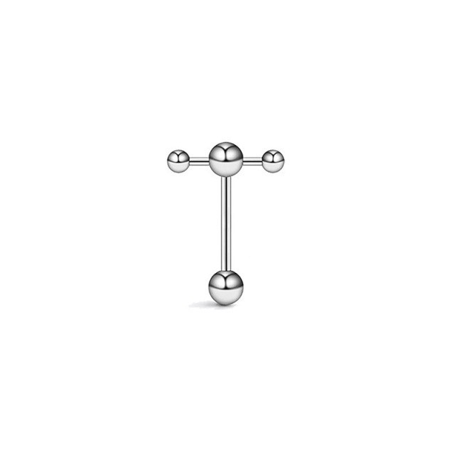 Reliable Multi Dumbbell Titanium Steel Tongue Nail Personality Stainless Earring Piercing Jewelry Ear Studs Quality P... - Image 4