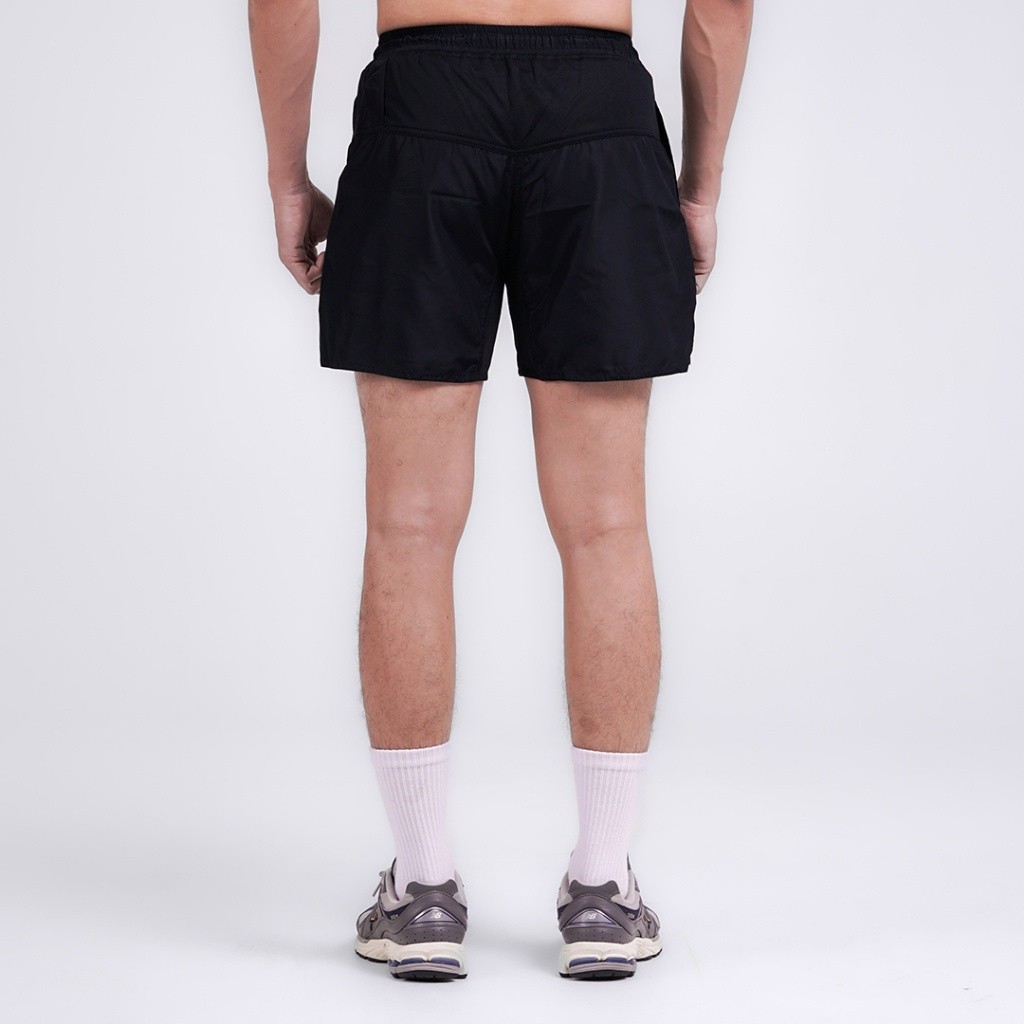 Premium Purpose Terrel sportswear basic short black celana pendek olah raga dry fit lari running gym y1 - Image 2