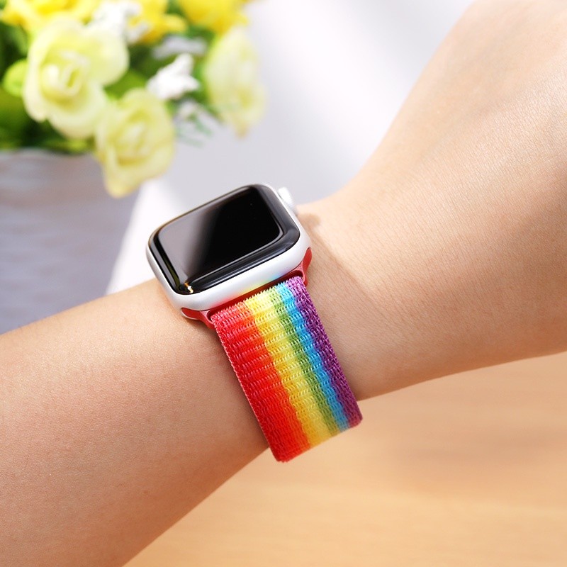 Fashion Outdoor Nylon Loop iWatch Band Strap Compatible Watch Series 8 7 6 SE 5 4 3 2 1 Watchband 38mm 40mm 42mm 44mm... - Image 2