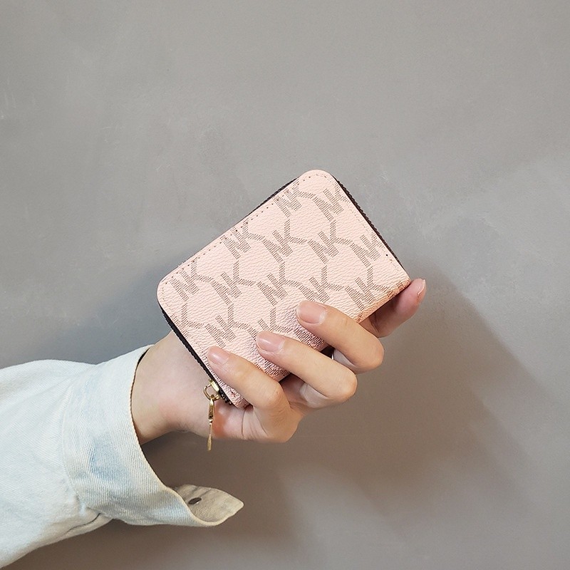 Casual Portable ins NK pattern card case women's fashion zipper multi-card capacity wallet Chic - Image 3