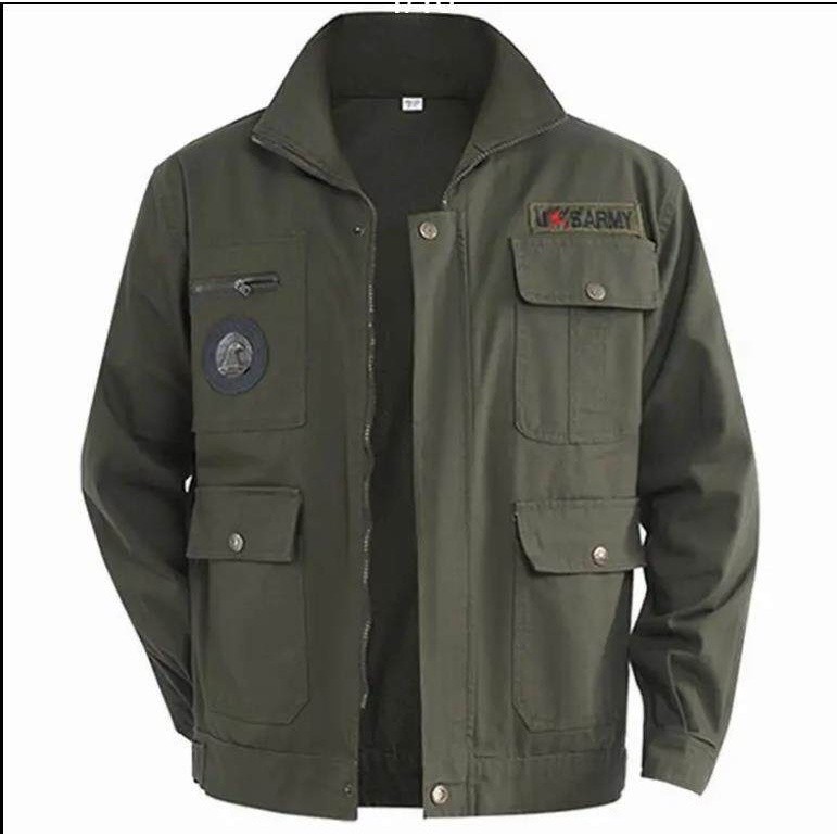 Duty Tool Baju Lelaki Men's pilot windproof jacket military tactics coat tooling cargo jaket men Craft Workshop - Image 4