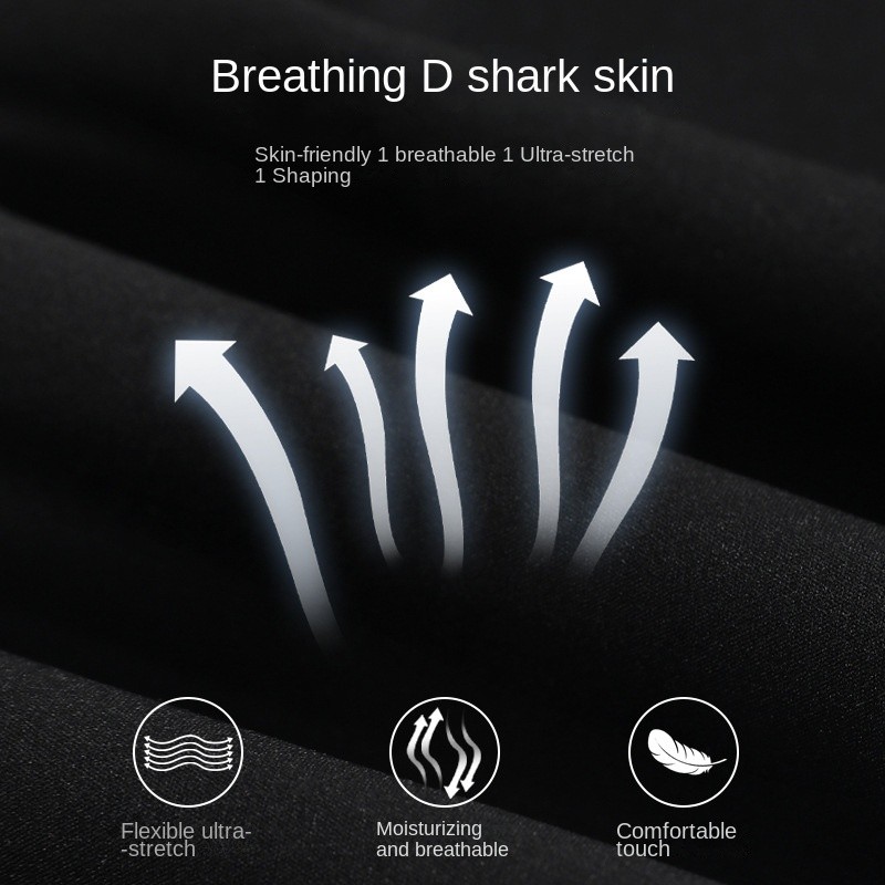 Essential Durable 3 / 4 Shark Pants Women's High Waist Abdomen Tight Leggings Yoga Riding Barbie Casual safety Must - Image 2