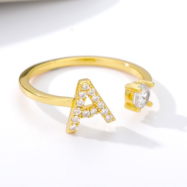 Versatile Have Vnox A-Z Initial Alphabet Knuckle Letter Gold Crystal Rings Purpose - Image 4