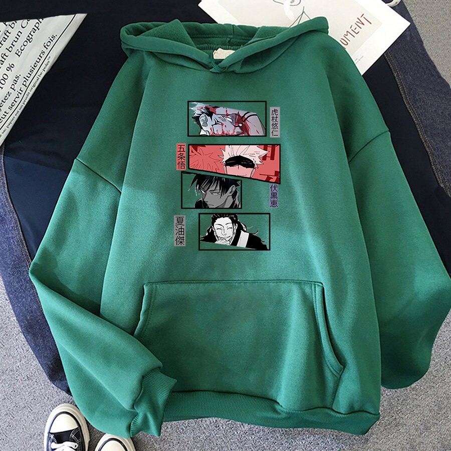 Have Durable Jujutsu Kaisen Hoodie Spring Autumn Casual Kawaii Hoody Women Anime Harajuku Cartoons Streetwear Manga H... - Image 4