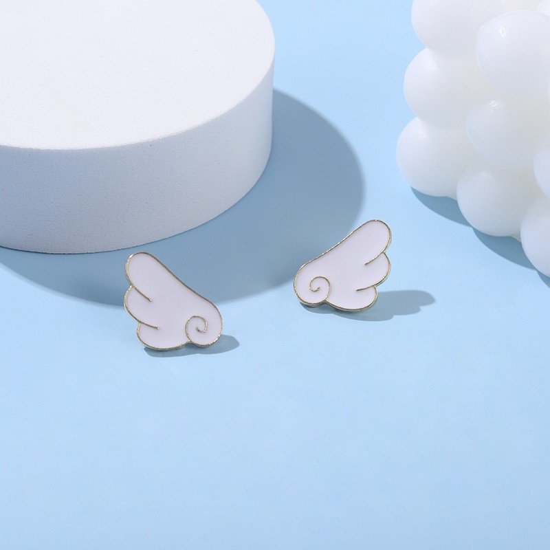 Must Premium White Angel Wings Enamel Lapel Pins Badge Brooches Jewelry Backpack Girls Women Clothes Purpose - Image 3